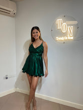 Cargar imagen en el visor de la galería, Vestido corto metálico