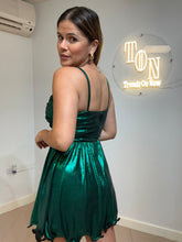 Cargar imagen en el visor de la galería, Vestido corto metálico