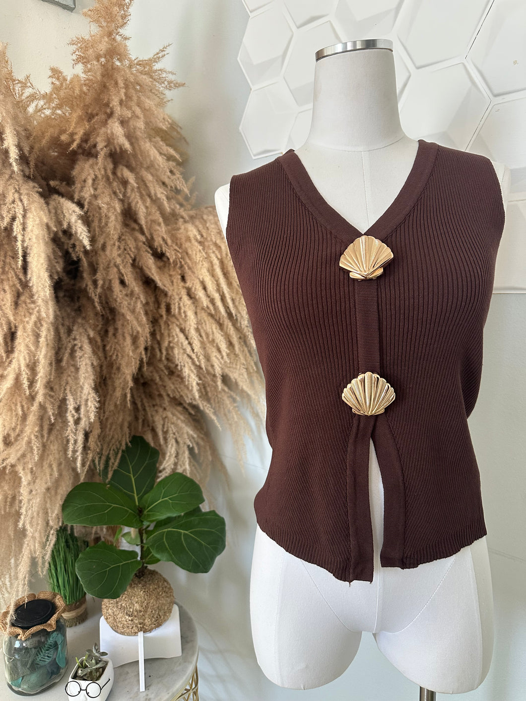 Sweater top chocolate