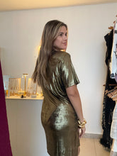 Load image into Gallery viewer, Vestido estilo retro metálico
